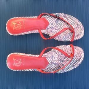 Vince Camuto VC‎ Signature Burnt Orange Flip Flop Thong Flat Sandal Women's 9 10